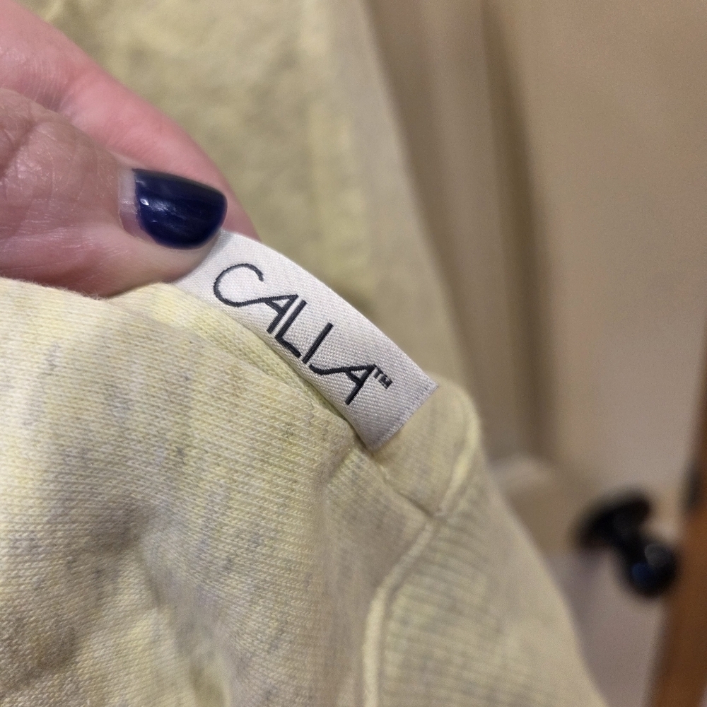 CALIA by Carrie Underwood Split Neck Hoodie Light Green Heather XS NWT - Picture 5 of 12